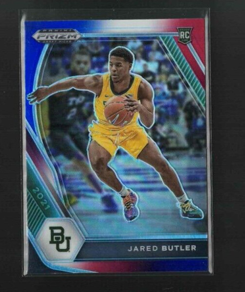 2021 Panini Prizm Draft Picks #30 Jared Butler Rookie RC Baylor Red White Blue