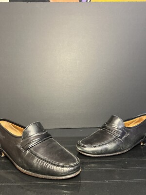 Allen Edmonds Bergamo Slip on Dress Shoes Black Leather  display picture 1