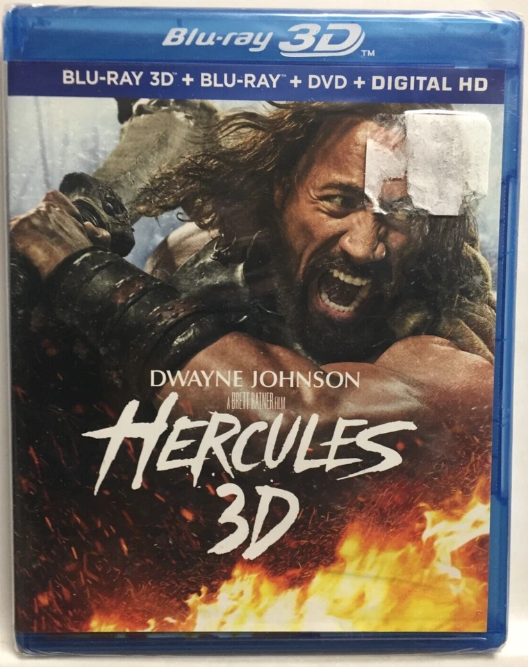 Hercules 3D & 2D (Blu-ray 3D/Blu-ray/DVD,2014,Unrated,Extended,Widescreen) NEW! - Image 2 of 4