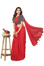 READYMADE SAREE INDIAN PARTY WEAR PAKISTANI WEDDING SAREE WITH READYMADE BLOUS