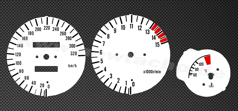 Discos Velocímetro Apto para Yamaha YZF600 Gauge Blanco YZF 600 Tacho Kmh Kit - Imagen 1 de 1