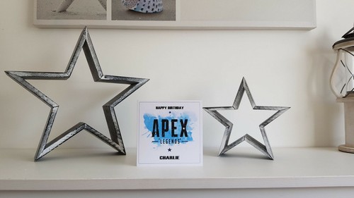 PERSONALISED APEX LEGENDS BIRTHDAY CARD Name Computer Gaming PC PS4 XBox Child's - Picture 2 of 7