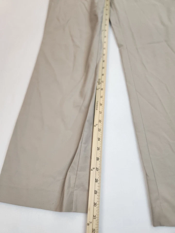 APT 9 Women 6 Khaki Tan Modern Fit Cotton Blend Cropped Capri Pants Beltloops - Image 2 of 4