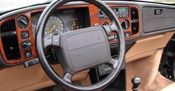 LHD RHD Para SAAB 900 1987-1993 MADERA CARBONO ALUMINIO TABLERO MOLDURAS KIT NUEVO JUEGO INTERIOR Foto 2 de 4