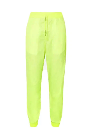 Off White Virgil Abloh Neon Shell Track Pants Joggers Yellow I