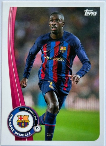 2022-23 Topps Chrome FC Barcelona #74 Ousmane Dembele B/W | eBay