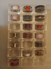 16 VTG Metal Sewing Bobbins 5-1 Hole 4-7 Hole 2-10 Hole 1-8 Hole 2-4 Hole 2-Slot