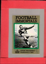 1985-88 Football Immortals #122 Steve Van Buren NM Near Mint Eagles Aut ID:57023