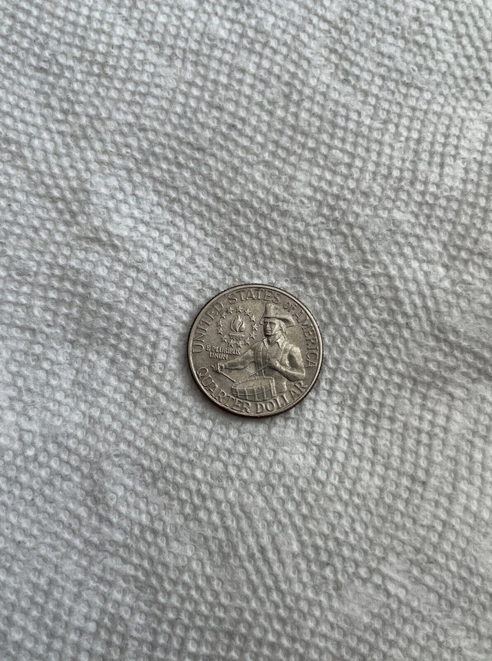 ОШИБКИ 1776-1976 D двухсотлетие четверть заполненный новом знак - с ошибками см. фото - Изображение 2 из 4