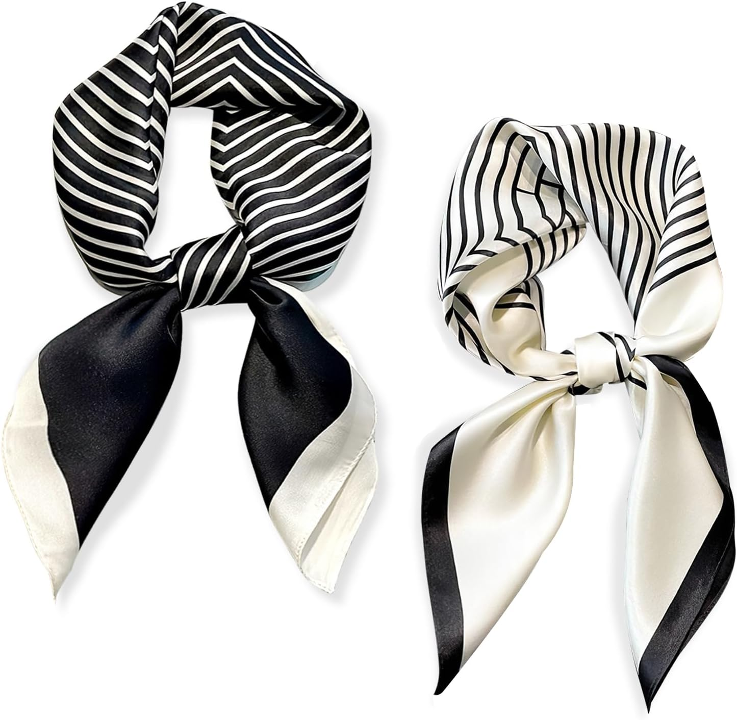 Satin Silk Head Scarf for Women 27 Inch Square Bandana Neck Wrap