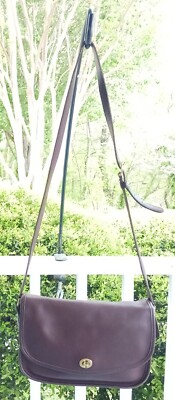 Coach 9790 Vintage Chocolate Brown City Leather Shoulder/Crossbody