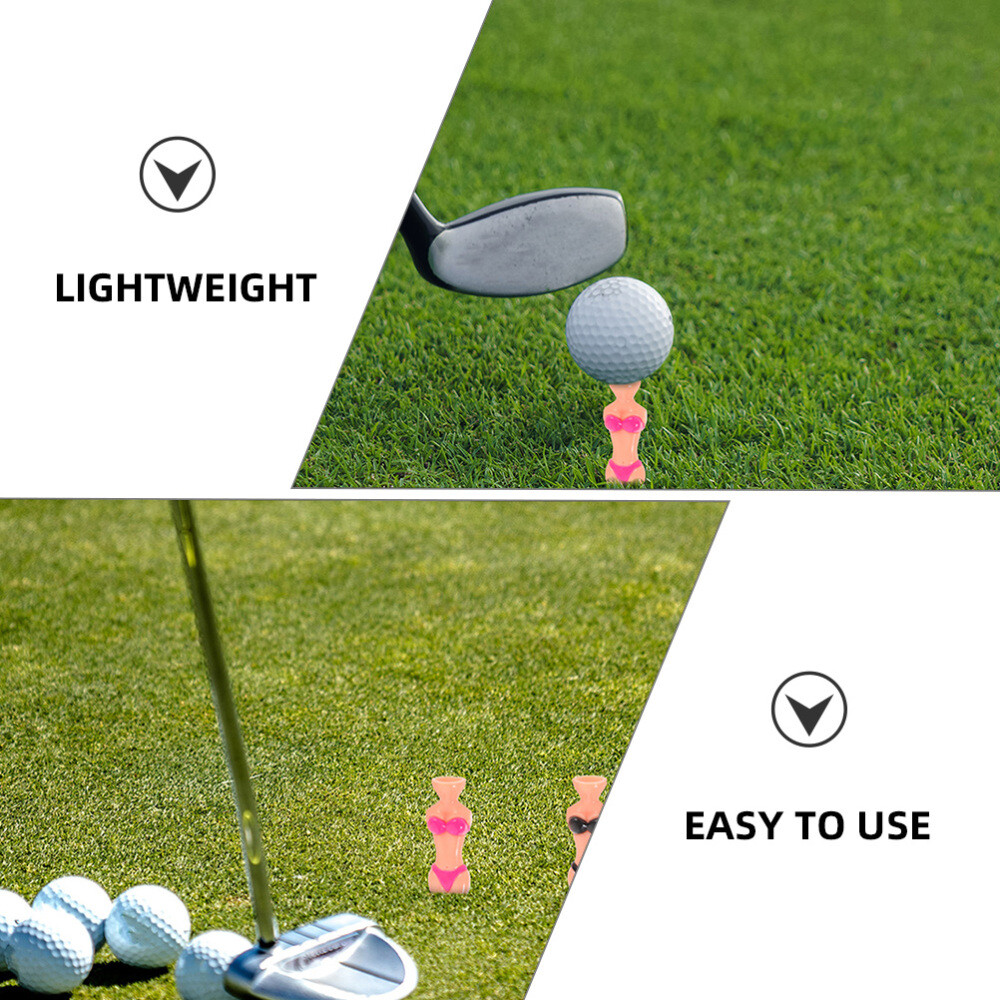 6pcs Plastic Golfs Tees Bikini Ladies Golfs Tee Bikini Women Golfs Tees