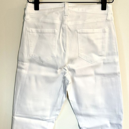 NUEVO CON ETIQUETAS L'AGENCE Blanco Margot Tiro Alto Jean Ajustado en Blanco Recubierto - Talla 27 - Imagen 8 de 14