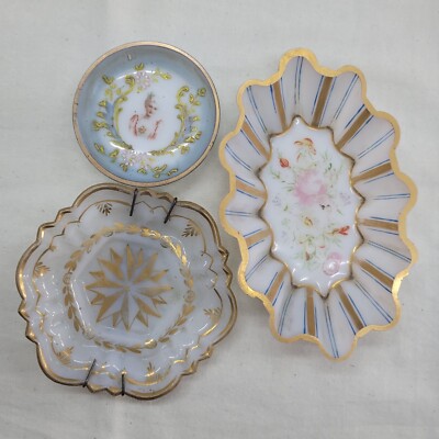 3 Opaline Dishes Different shapes