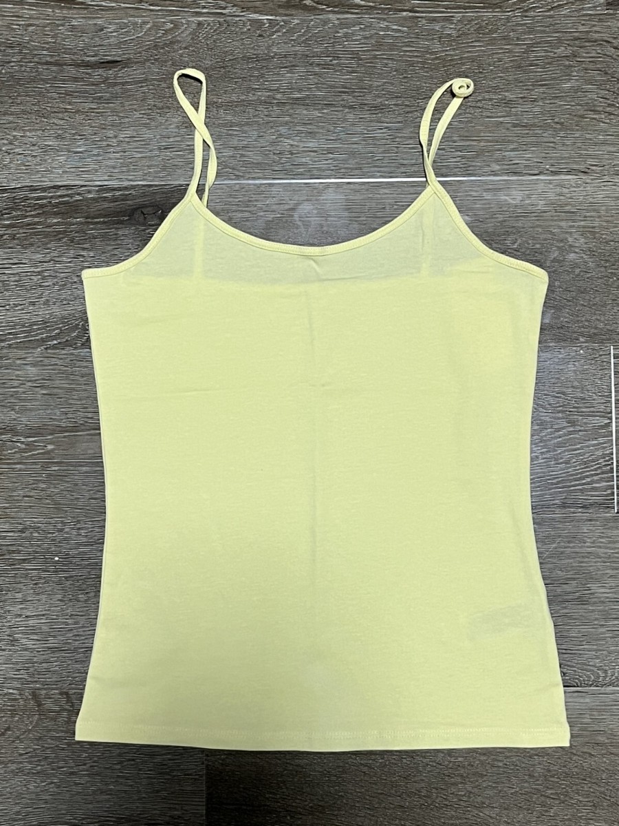 Top Azul Marino Mujer Pale Yellow Primark Seamless Cami Top Worn A