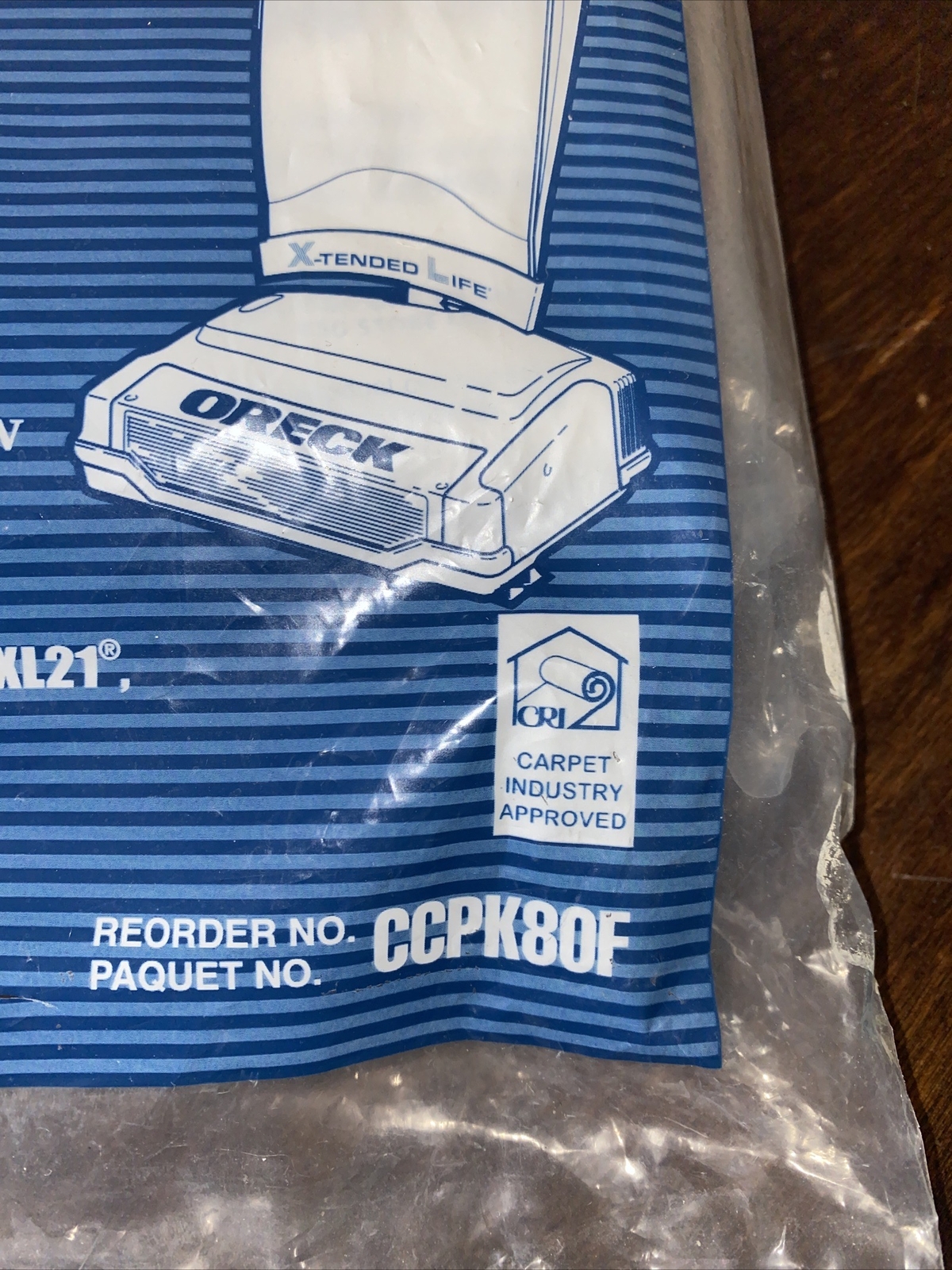 3 Pack Oreck Vacuum Bags CCPK80F Type CC 4 Layer Celoc Charcoal Filter