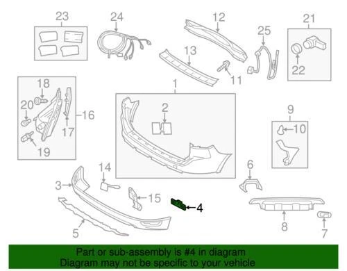 Genuine Volvo Spoiler Bracket 31383616 — 第 2/2 张图片