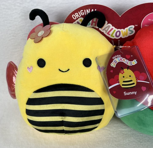 Squishmallow 8" Sunny The Bee & Mitch The Rose Walgreens Exclusive Squishmallows - Picture 2 of 9