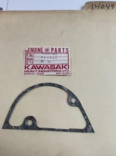 76-79 KAWASAKI KE175, KD175 CLUTCH RELEASE COVER GASKET  14049-005 OEM  NOS