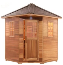 2 3 Person Outdoor Wet Dry Traditional Sauna Steam Spa Waterproof Relieve Stress