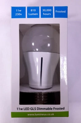 4x 11W (=60W) LED à Variation Givré GLS Es E27 Vis Edison 2700K Ampoule - Photo 1/4