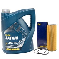 MotoröL Set 20W50 5 Liter + ÖLfilter SH4036P FüR Audi A8 A6 A6 Avant A6 Allroad