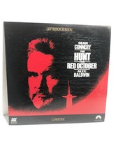 THE HUNT FOR RED OCTOBER Laserdisc 1990 Sean Connery Alec Baldwin