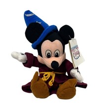 Disney Store Bean Bag Plush Fantasia Sorcerer Mickey Mouse Wizard