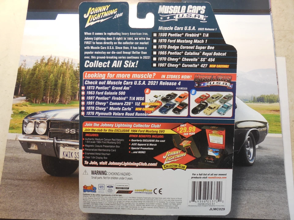 Johnny Lightning Muscle Cars USA 1965 Pontiac Catalina 2+2 Royal Bobcat FREE SHP - Image 3 of 3