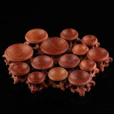 1Pc Wooden Display Stand Base Decor for Crystal Ball Sphere Globe Stone Holder