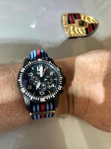 Trintec Martini Racing Style CoPilot Chronograph Uhr Schwarz Quarz - Bild 5 von 13