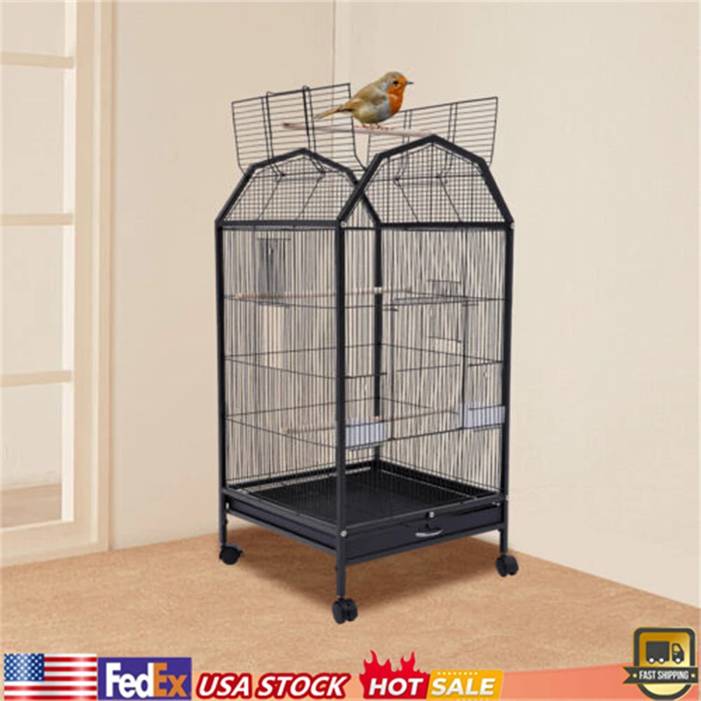 Bird Cage Large Play Top Parrot Finch Cage Macaw Cockatoo Pet Supply with Stand
Opens in a new windo
