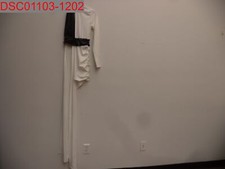 NWT - Women's Black & White One Side Long Sleeve Wrap Mini Dress, Size S