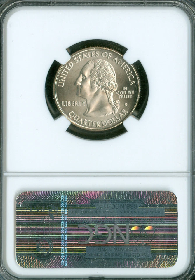 2009 D AMERICAN SAMOA QUARTER NGC MS68 SMS  . - Image 2 of 2