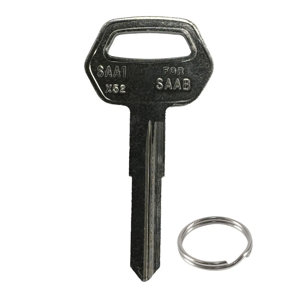 Plastic Head Saab Key SAAB Key Blank Pair – Plastic Head SB1/SAA1-P/X52/ YM22AP For 1974-1993 Models (Uncut) Plastic Head Key Blank - Foto 2