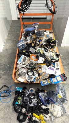 Electronic Components, Cables, Phone Jacks, Junction Boxes etc. 200+ Count