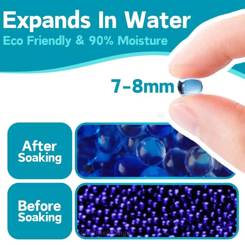 (UK) 10000 Water Expanding Balls Gel Jelly Magic Water Beads