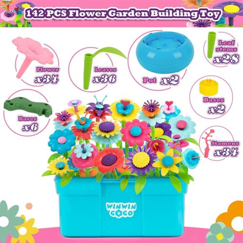 Blumengarten Bausteine Spielzeug Ziegel Set | General Jim's Toys - Bild 4 von 8