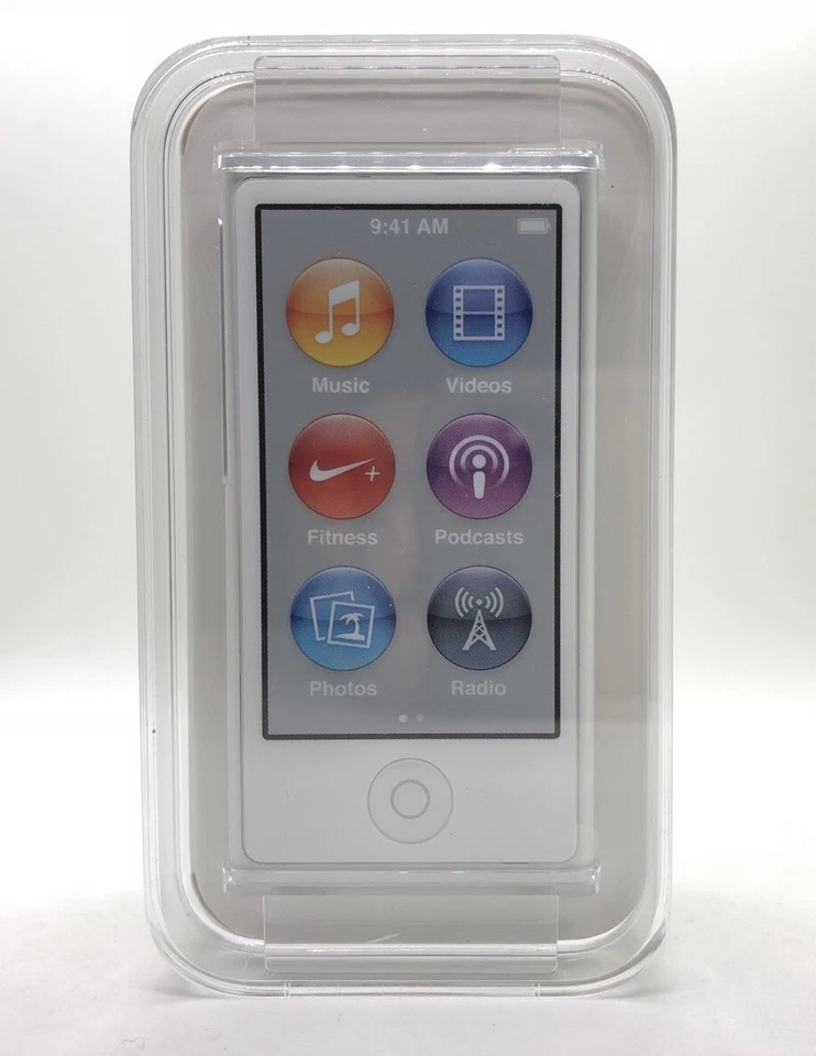 Apple iPod nano 7. Generation Argento (16GB) Nuovo New Sigillato - Immagine 2 di 4