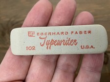 Vintage Eberhard Faber NOS Typewriter Eraser 102 Double Bevel Made In The USA