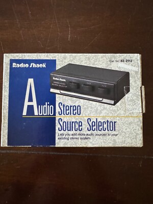 Radio Shack 3 Input Stereo Audio Source Selector Model (42-2112)