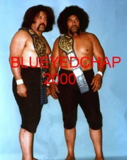 SAMOANS AFA & SIKA  WRESTLER 8 X 10 WRESTLING PHOTO WWWF