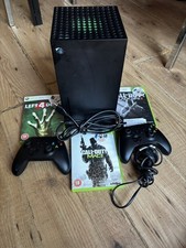 Xbox Series X Konsole 1TB mit 2 Wireless Controller Schwarz und 3 Spielen