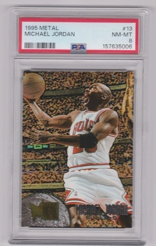 1995 Fleer Metal #13 Michael Jordan PSA 8 #157635006