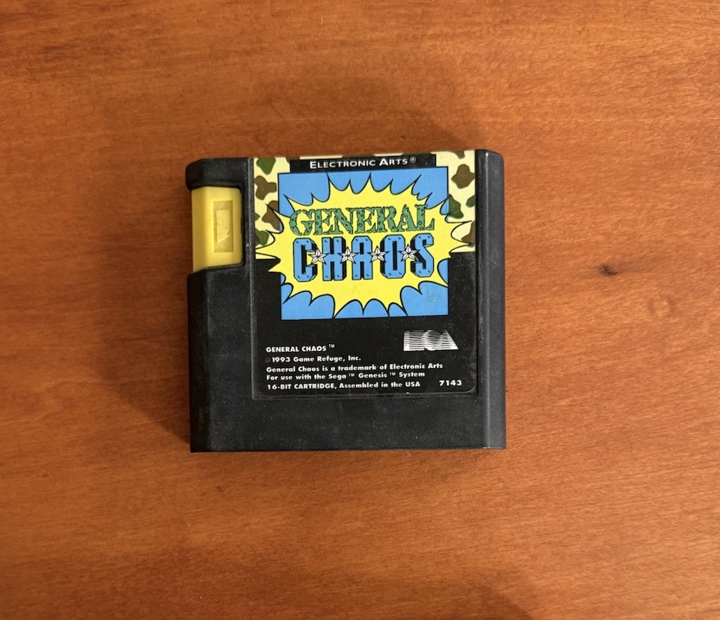 General Chaos Game Cart (Sega Genesis) Great Cond Authentic