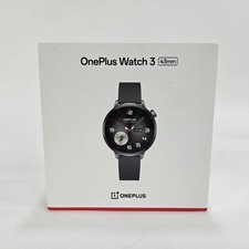 OnePlus Watch 3 43mm Black Steel, WearOS, 32GB, Bluetooth, GPS Smartwatch