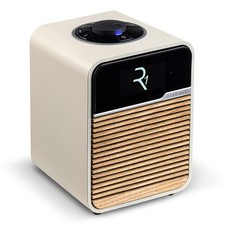 Ruark Audio R1 MK4 USB FM Bluetooth Radio with Wood Grille Light Cream/Ash 