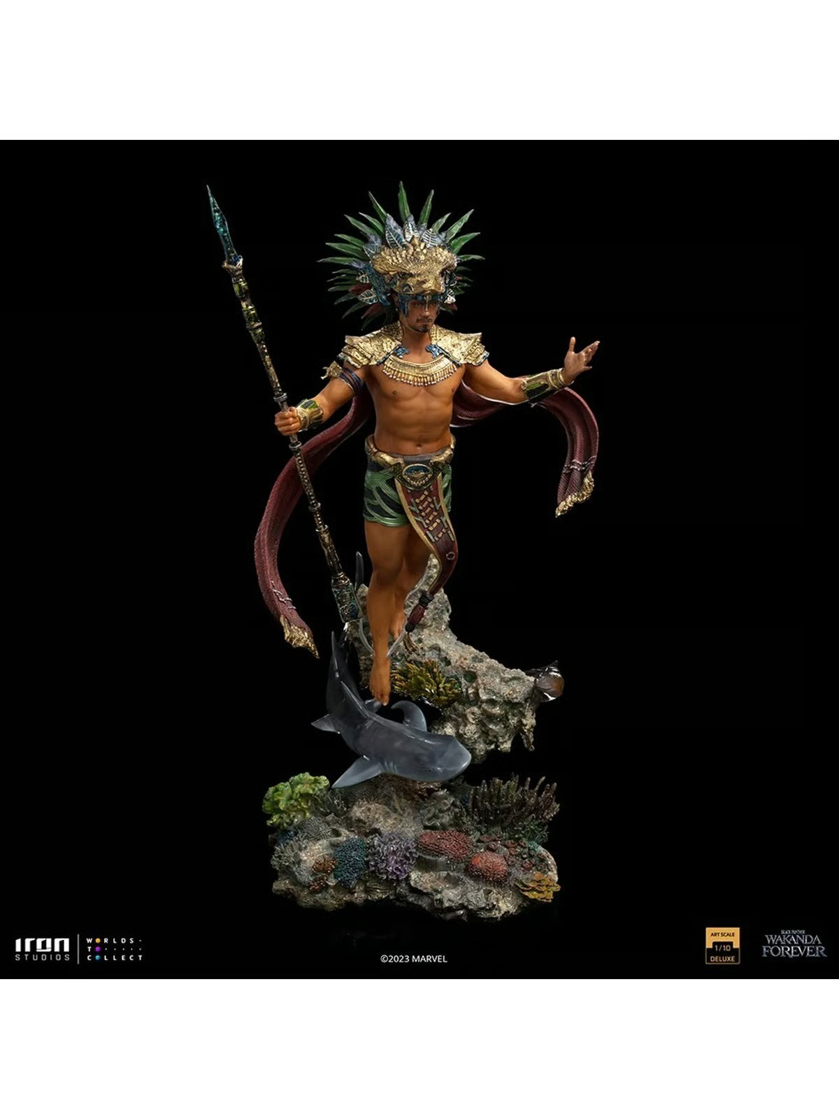 BLACK PANTHER: WAKANDA FOREVER - KING NAMOR ART SCALE 1/10 STATUE BY IRON STUDI thumbnail 4