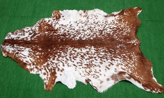 Tappeto di lusso in pelle di capra pelo su area misura 36"x24" pelle animale pelle di capra G381