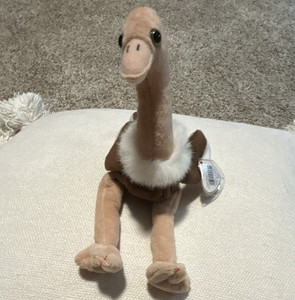Ty Beanie Babies Stretch Ostrich Plush Stuffed Animal Vintage 1997